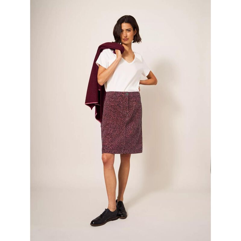 White Stuff Melody Organic Cord Skirt image number 3